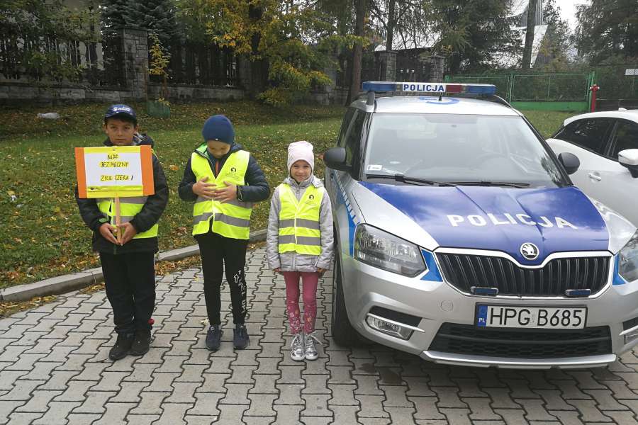 Spotkanie z policją -odblaskowa szkoła1-3