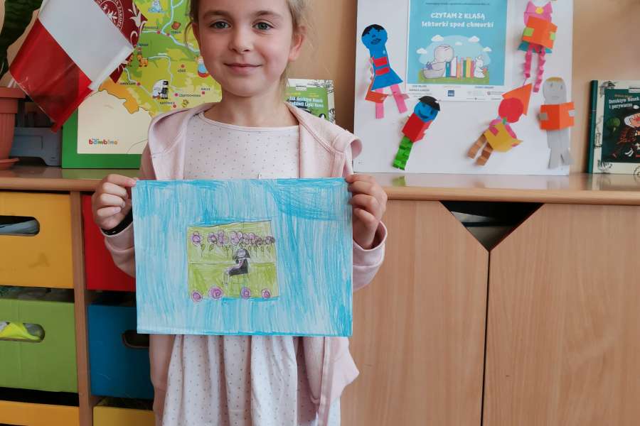 Klasa 1 Międzynarodowy Projekt Czytam z Klasą - lekturki spod chmurki