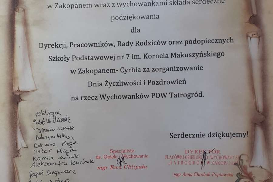 DZIEŃ ŻYCZLIWOŚCI 2020