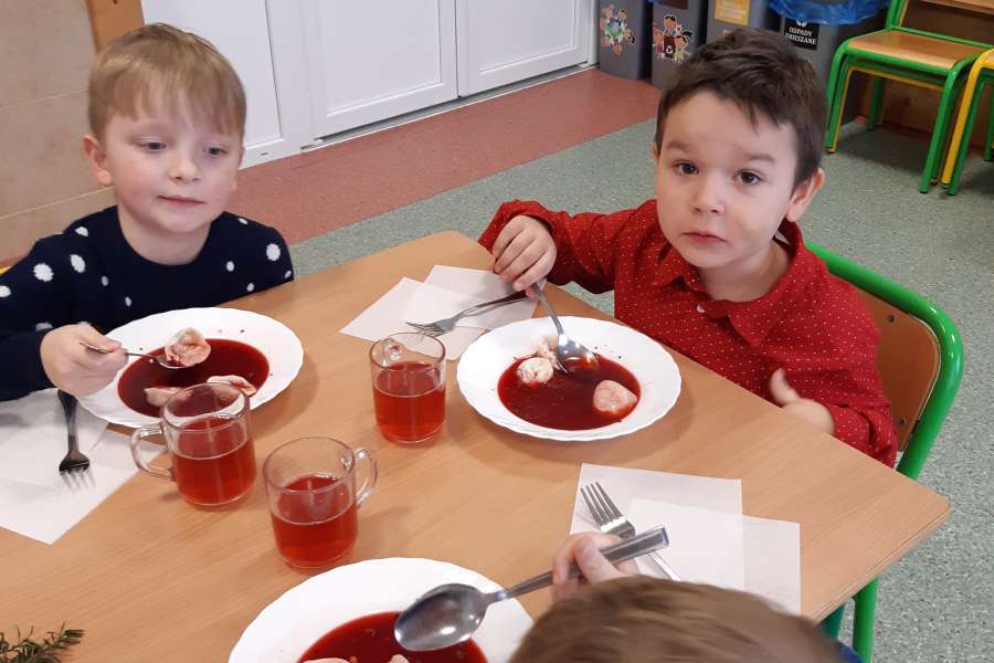 Wigilia przedszkolaków.