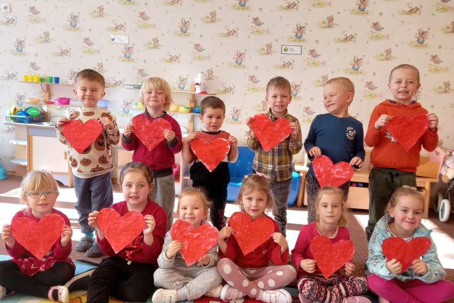 WALENTYNKI W PRZEDSZKOLU