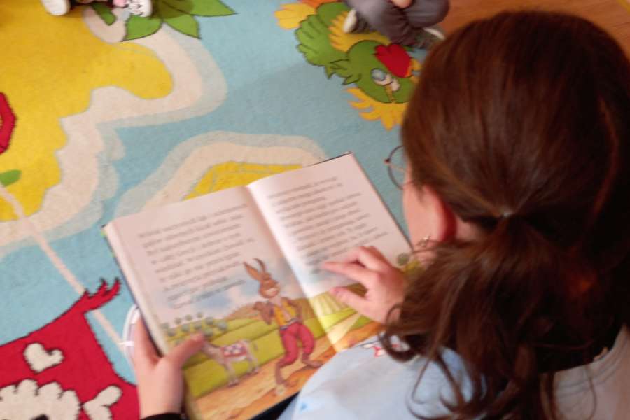 Przerwa na czytanie w przedszkolu
