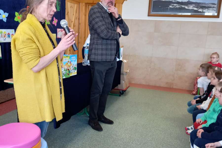 Wizyta Waldemara Cichonia w Szkole Podstawowej nr 7