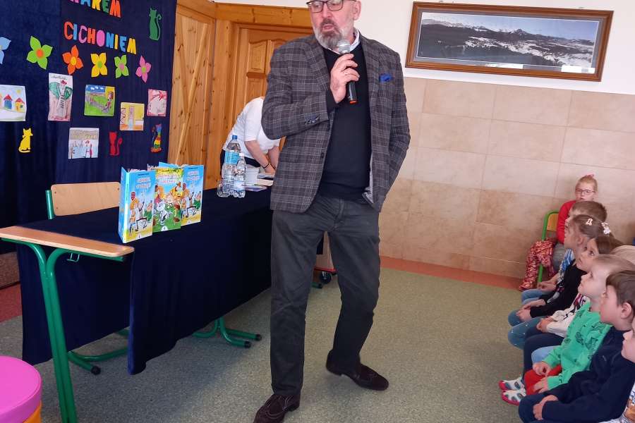 Wizyta Waldemara Cichonia w Szkole Podstawowej nr 7