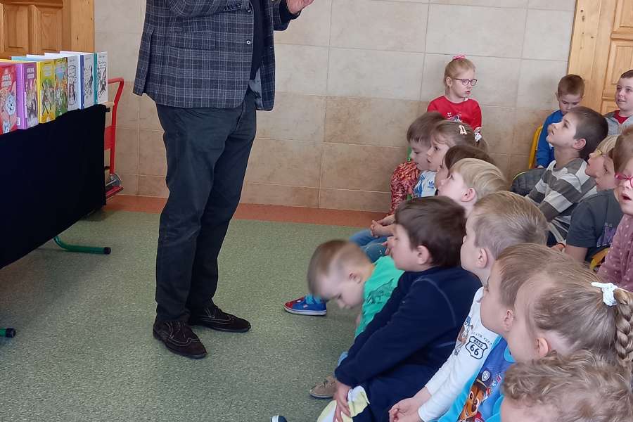 Wizyta Waldemara Cichonia w Szkole Podstawowej nr 7