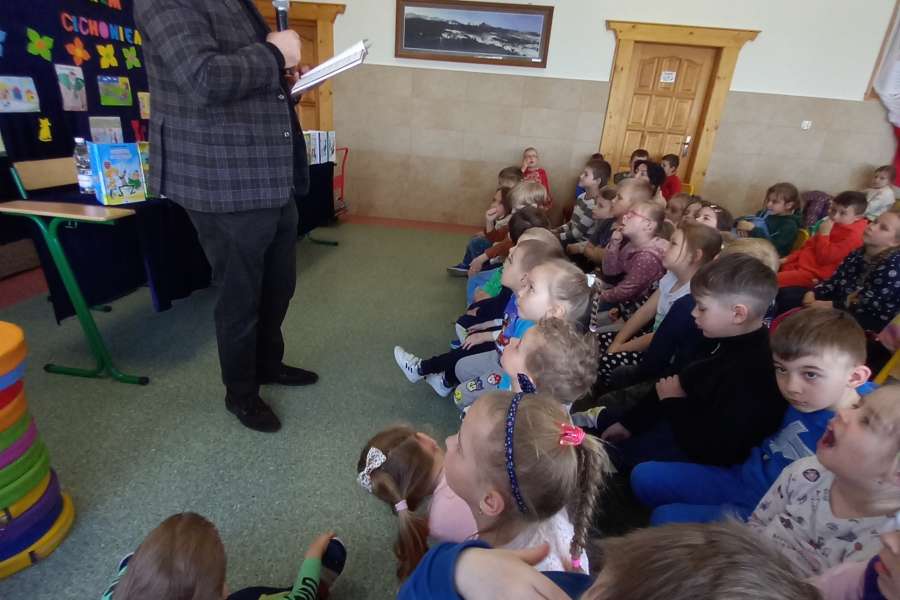 Wizyta Waldemara Cichonia w Szkole Podstawowej nr 7