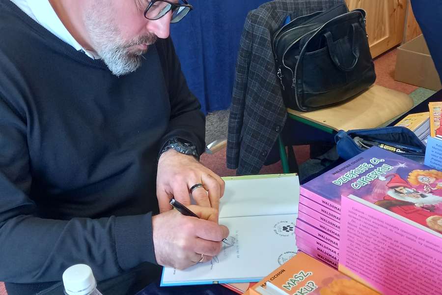 Wizyta Waldemara Cichonia w Szkole Podstawowej nr 7