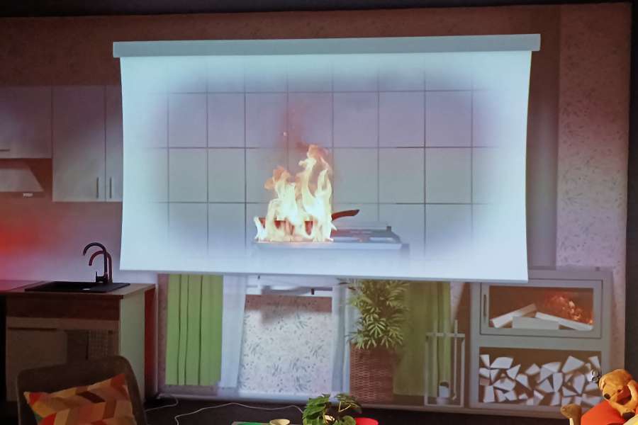 Wycieczka klasy 7 i 8 do Centrum Pożarniczego w Dobczycach.