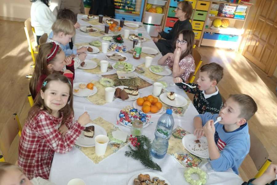 Wigilia klasowa w klasie 1