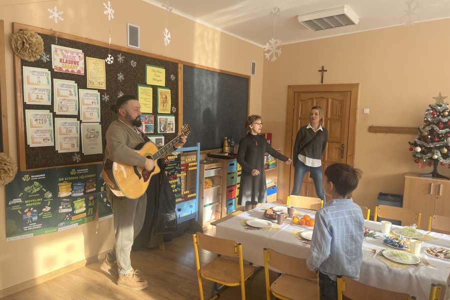 Wigilia klasowa w klasie 1